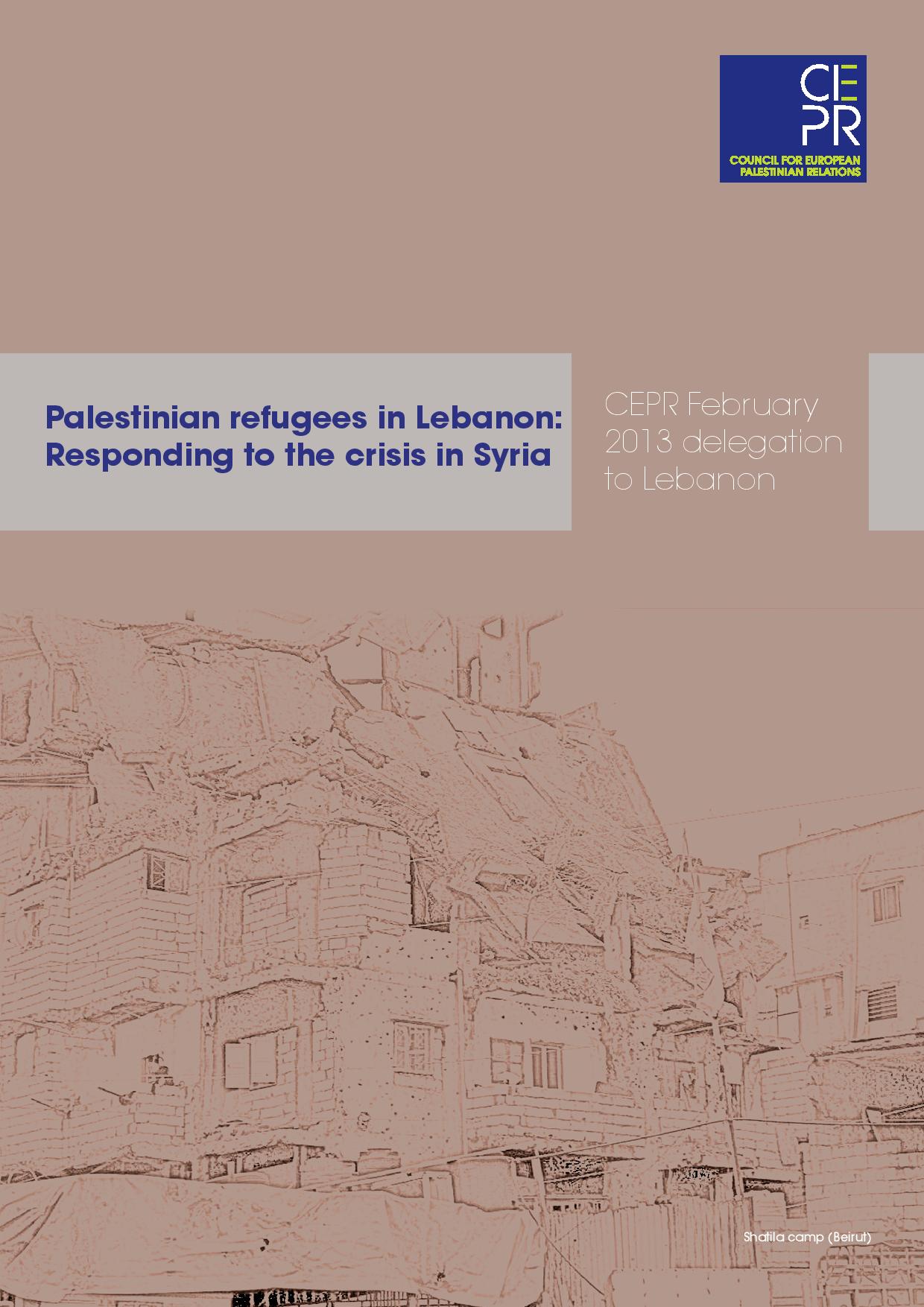 CEPR Delegation to Lebanon. February 2013